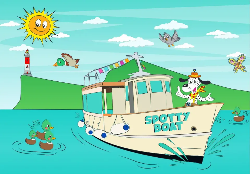 Gestalte dein eigenes Spotty Boat Design!
